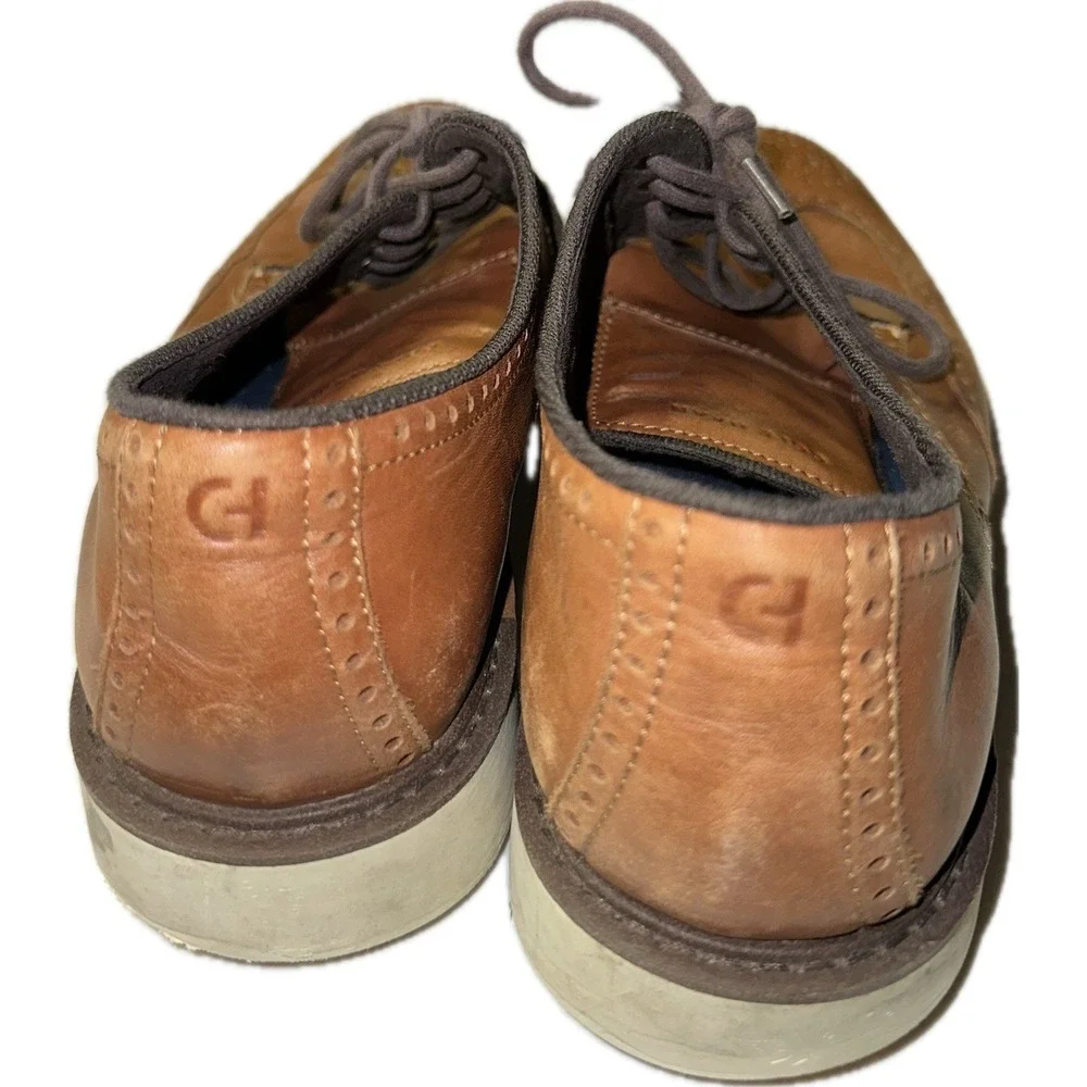 Cole Haan Men's 10.5M Original Grand‎ Wingtip Oxford Brown Leather C34120 Shoes